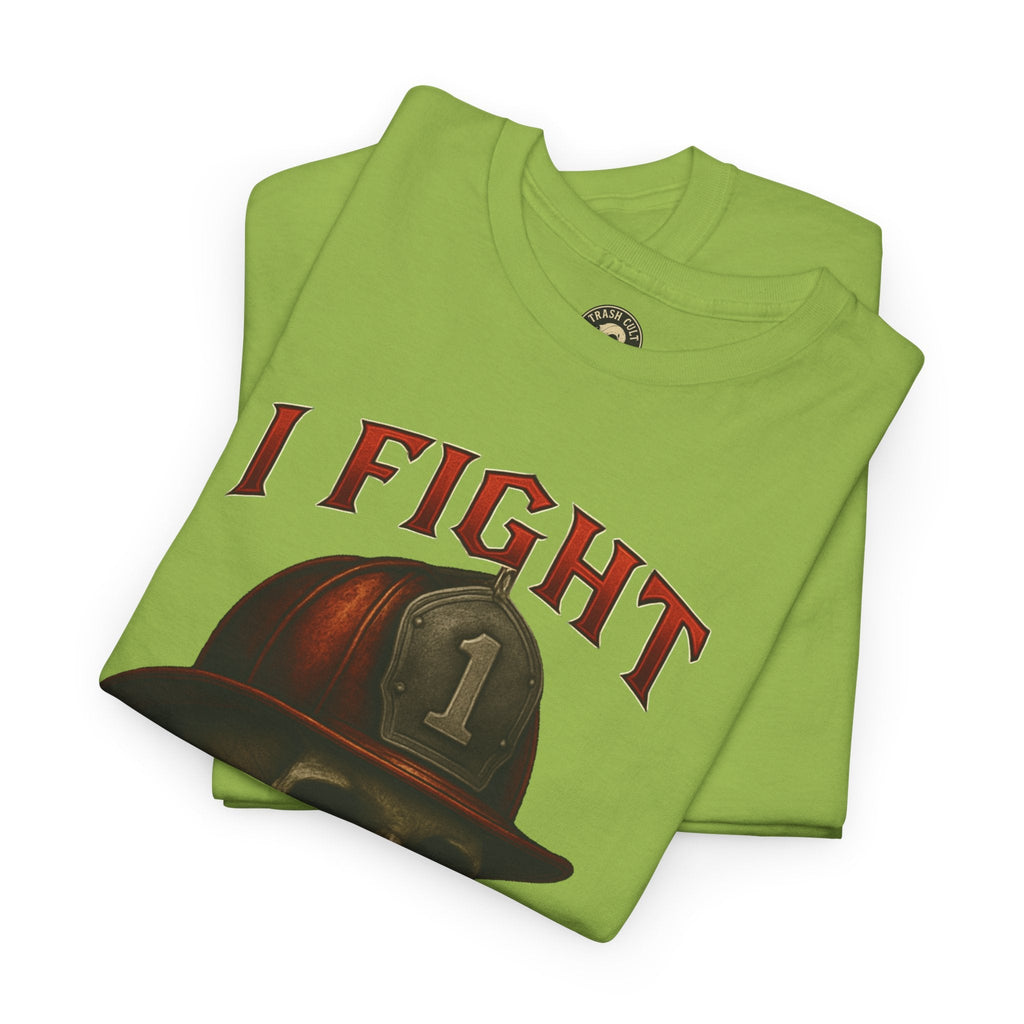 Skull Firefighter Tee - I Fight What You Fear, Casual Shirt, Gift for Firefighters, Halloween Costume, Unisex Apparel