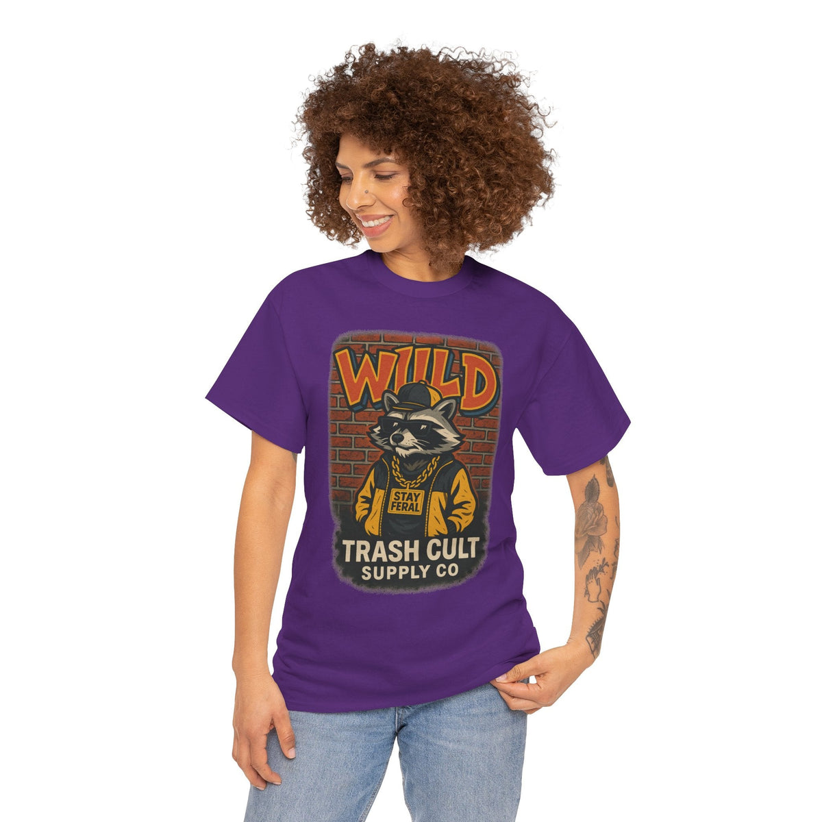 Wild Trash Cult Unisex Tee, Retro Animal T-Shirt, Graphic Tee, Eco-Conscious Apparel, Gift for Nature Lovers, Casual Streetwear