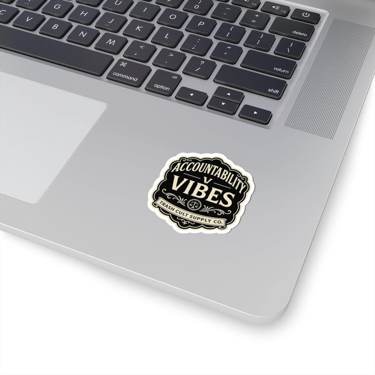 Accountability > Vibes Sticker – Vintage Vigilante | Trash Cult Supply Co.