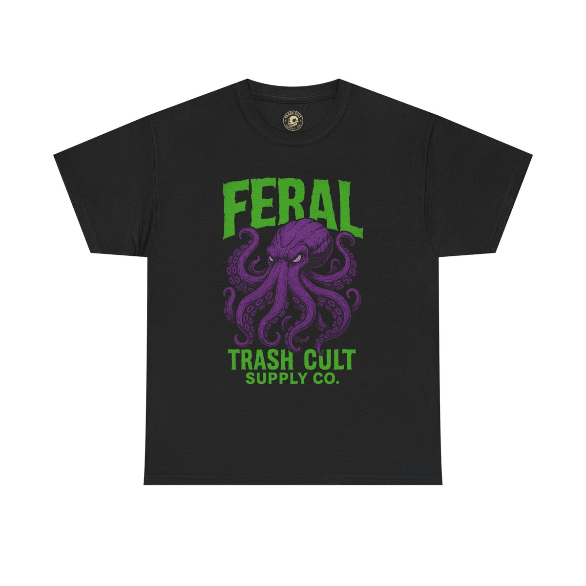 FERAL Octopus Tee – Trash Cult Supply Co. | Bold Purple Tentacle Streetwear