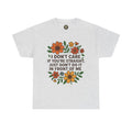 “I Don’t Care If You’re Straight” Funny Floral Shirt – LGBTQ+ Ally Tee – Bold Statement Graphic – Gildan 5000