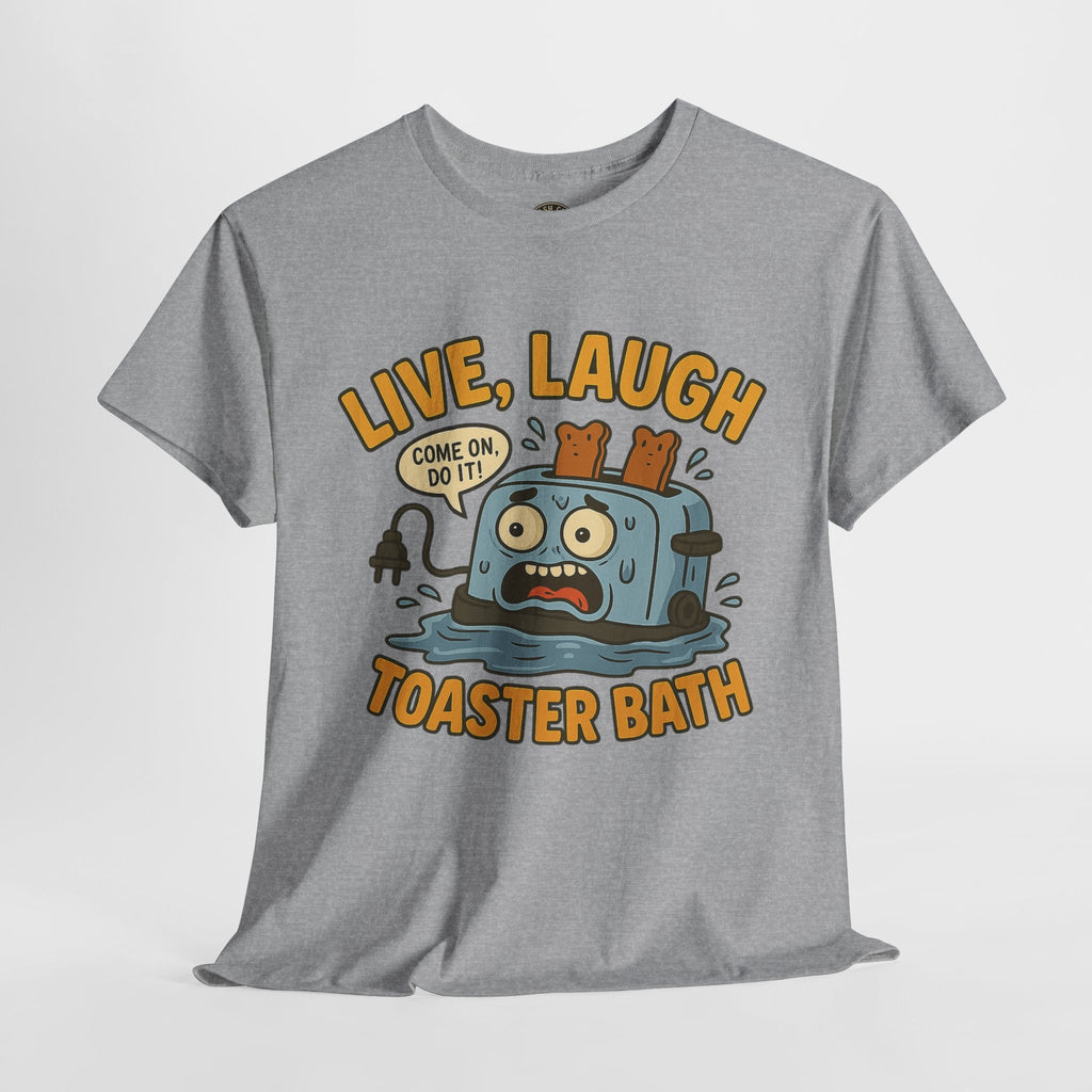 Funny Toaster Bath Tee, Humorous Unisex Shirt, Gift for Friends, Lightweight Cotton Tee, Birthday Party Outfit