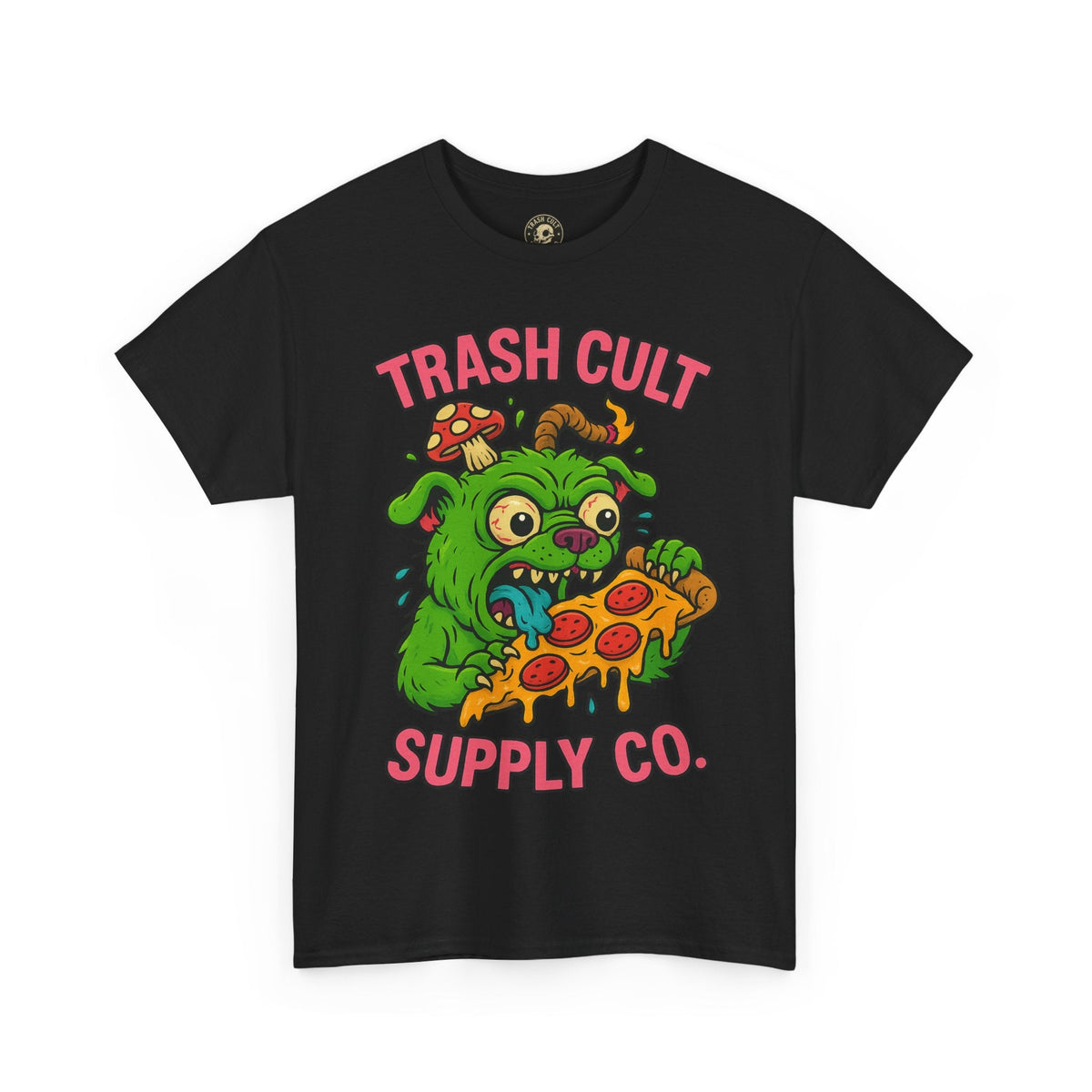Feral Pizza Monster Shirt – Trash Cult Supply Co | Gildan 5000 Graphic Tee