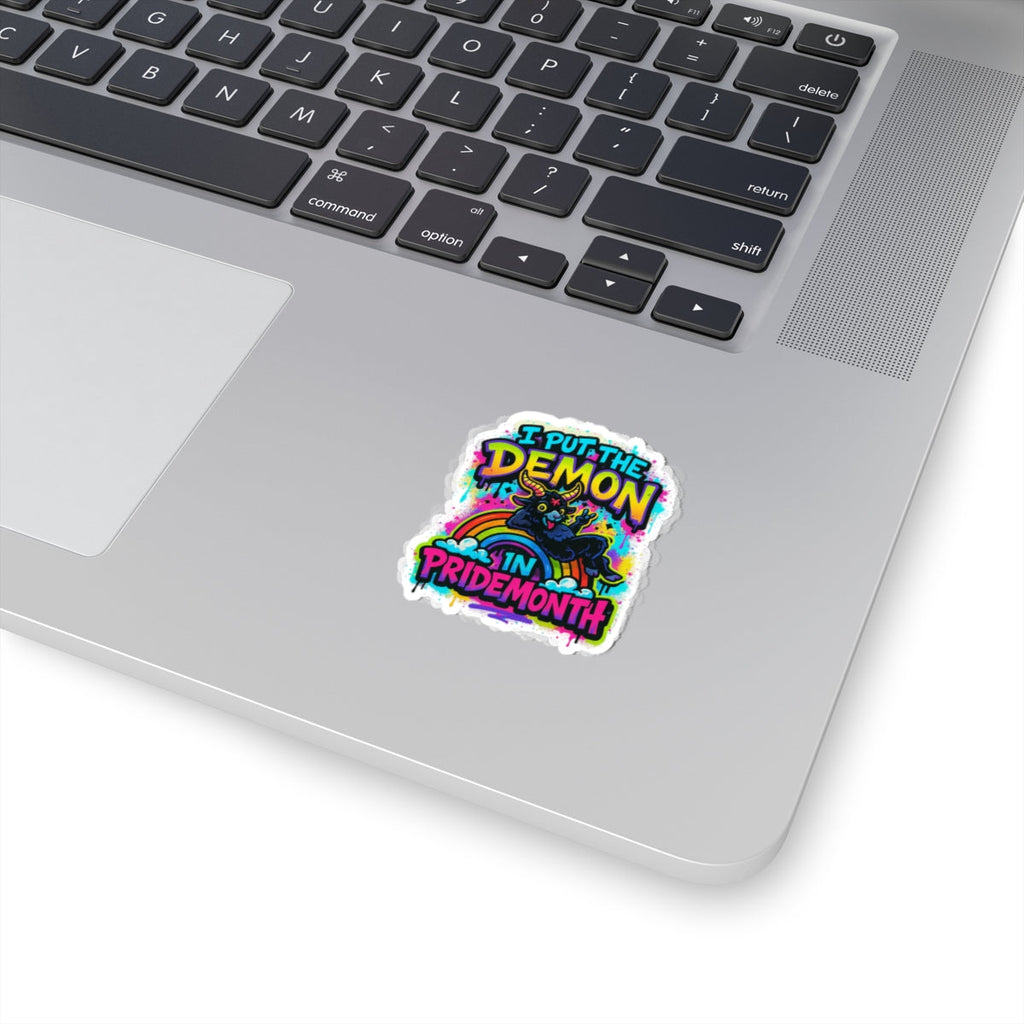 Sticker - 'I Put the Demon in Pride Month' Graffiti Style