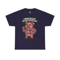Funny Pig Tattoo Unisex Heavy Cotton Tee, Graphic Shirt, Gift for Tattoo Lovers, Casual Wear, Humor Tees