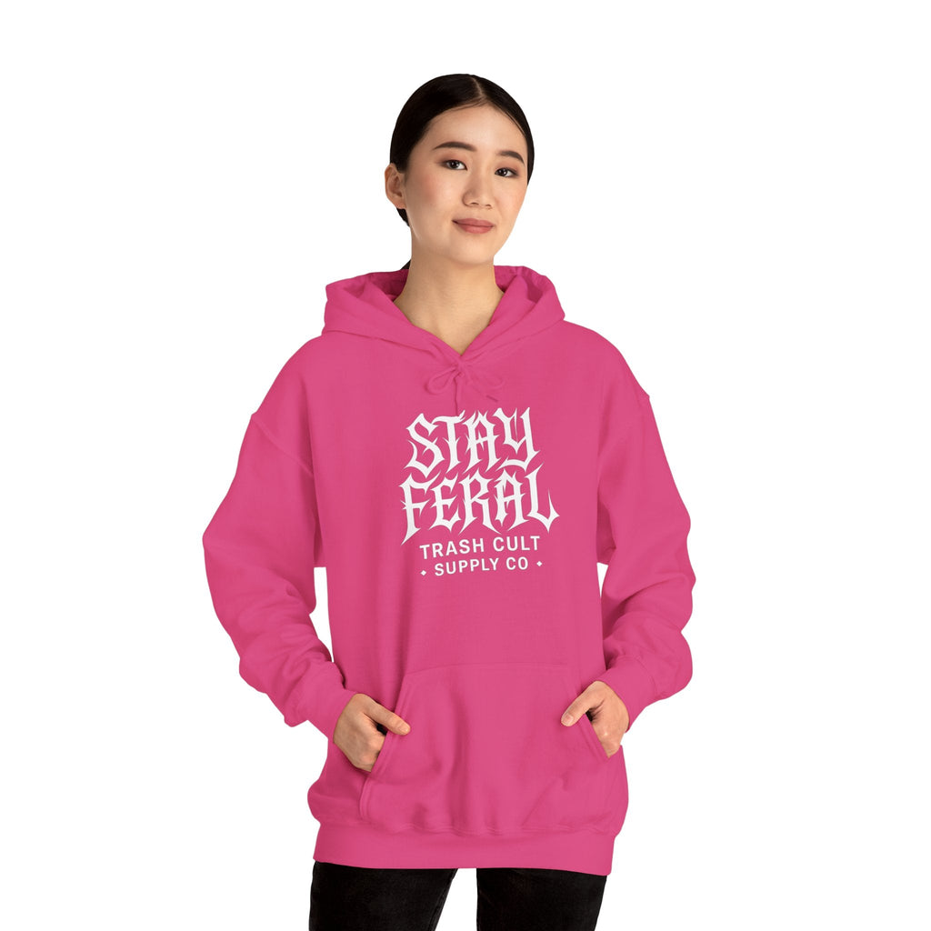 Stay Feral Gothic Hoodie – Trash Cult Supply Co Unisex Pullover
