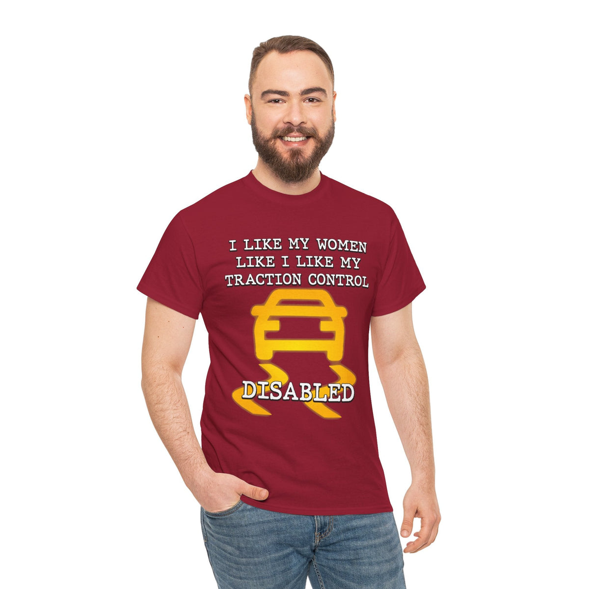 “Traction Control: Off. Standards: Lower.” Funny Car Meme T-Shirt