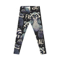 Feral Fun Raccoon Print Leggings – Unique Women’s Workout Pants | Animal Lover Gift Idea