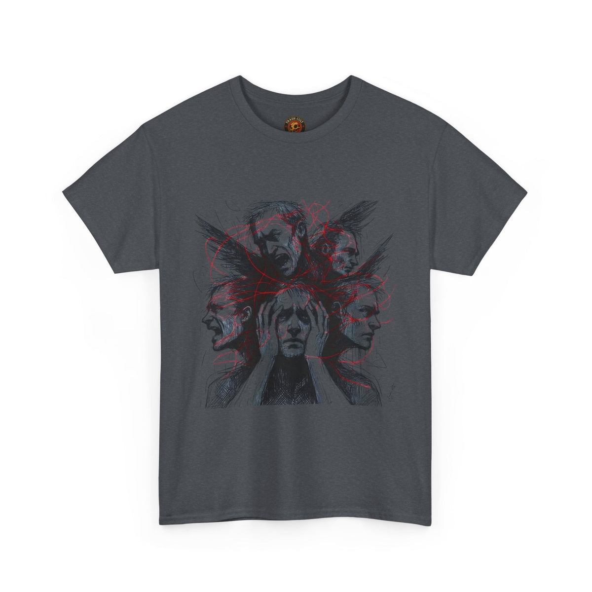 Xian Allen x Trash Cult Shirt – “Loud Inside My Head” | Dark Illustrative Art Tee