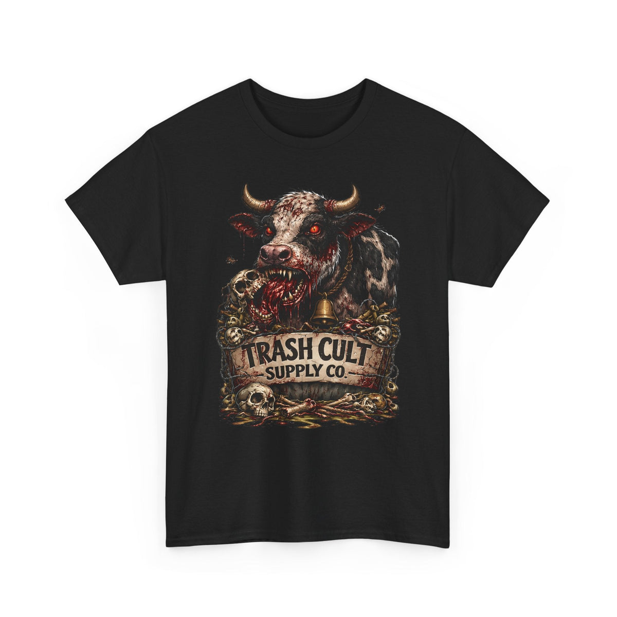 Trash Cult Supply Co. Cow Skull Tee