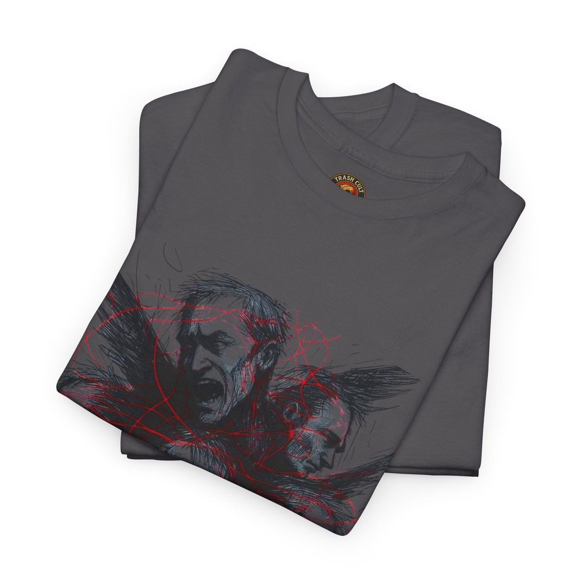 Xian Allen x Trash Cult Shirt – “Loud Inside My Head” | Dark Illustrative Art Tee