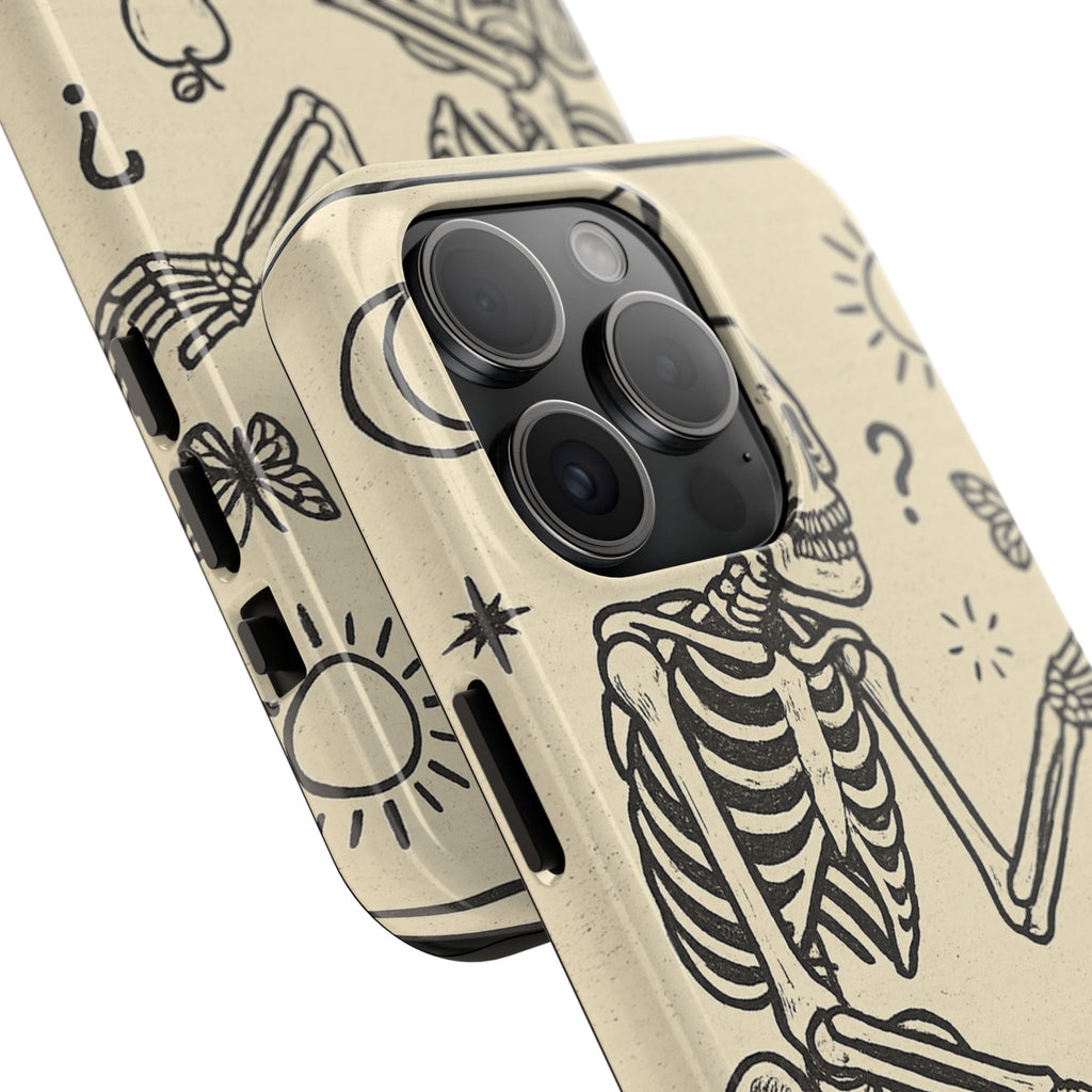 Skeleton ADHD Phone Cases, Unique Phone Cover, Funny ADHD Gift, Quirky Skeleton Design, Cool Accessories for Everyone