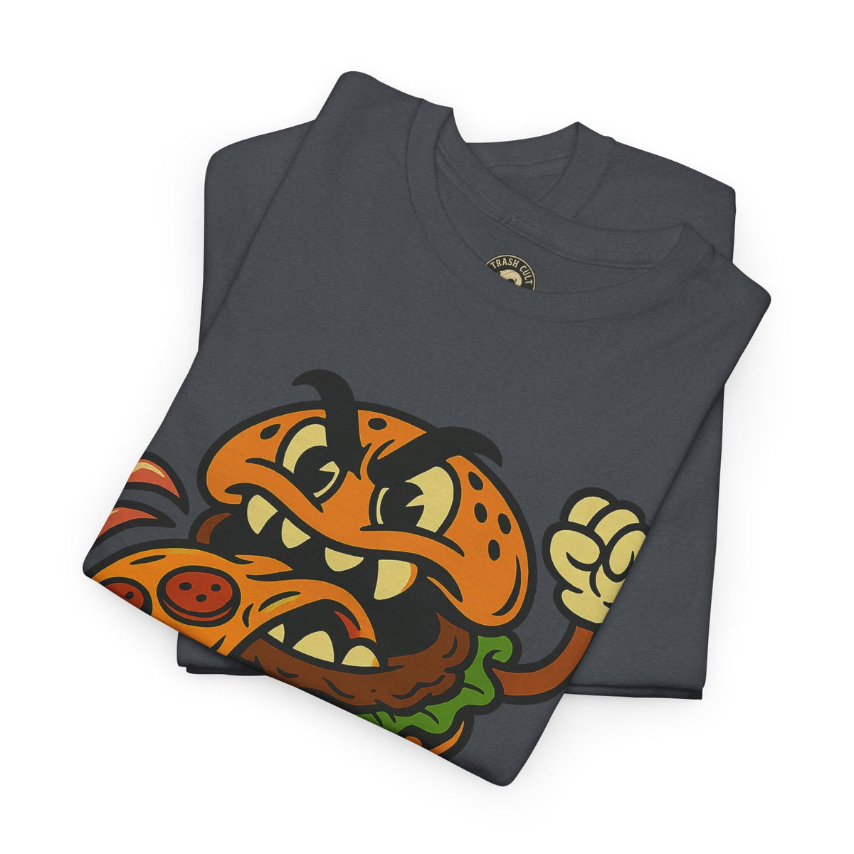 Angry Burger Pizza Spitter Tee – Trash Cult Supply Co | Gildan 5000 Shirt