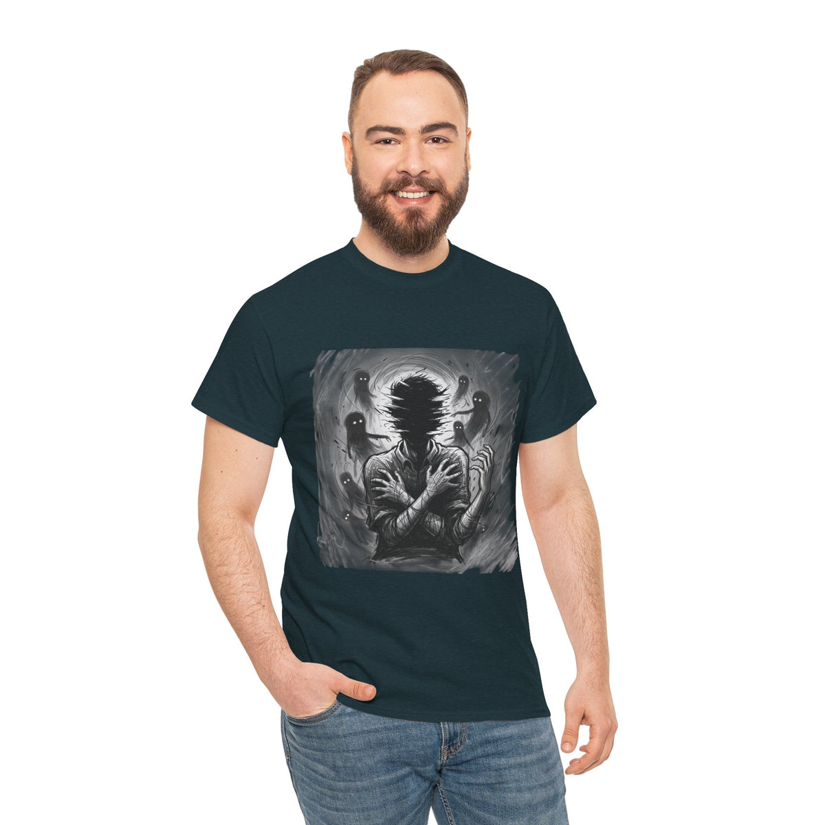 Xian Allen x Trash Cult Shirt – “Don’t Let Them In” | Ghost Spiral Emotional Horror Tee