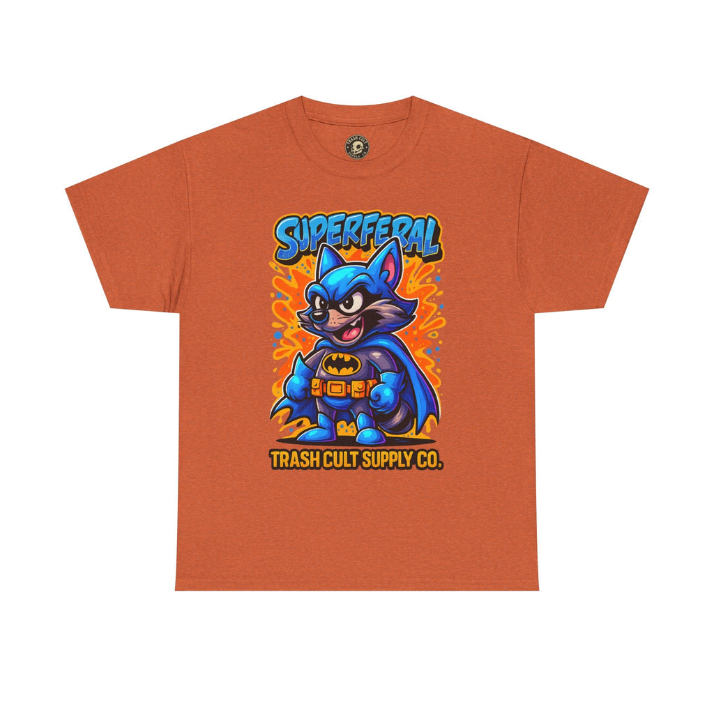 SuperFeral Raccoon Graffiti Shirt – Bold New School Superhero Streetwear | Trash Cult Supply Co