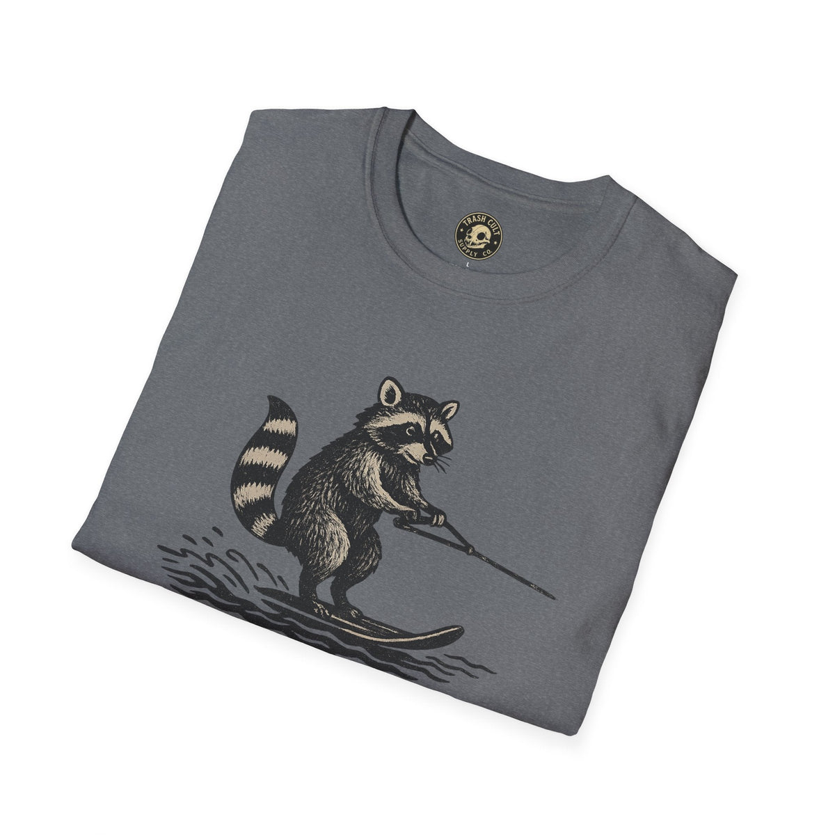 Feral Water Skiing Raccoon Vintage Shirt – Trash Cult Supply Co. | Gildan 2000 Softstyle
