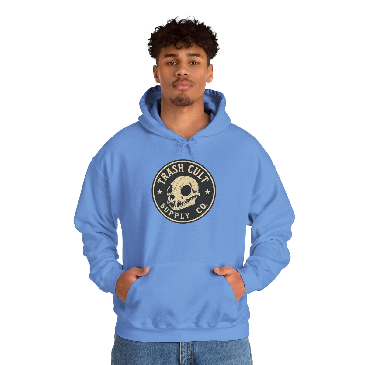 Trash Cult Hooded Sweatshirt, Unisex Hoodie with Skull Design, Perfect for Casual Wear, Gifts for Friends, Cozy Fashion