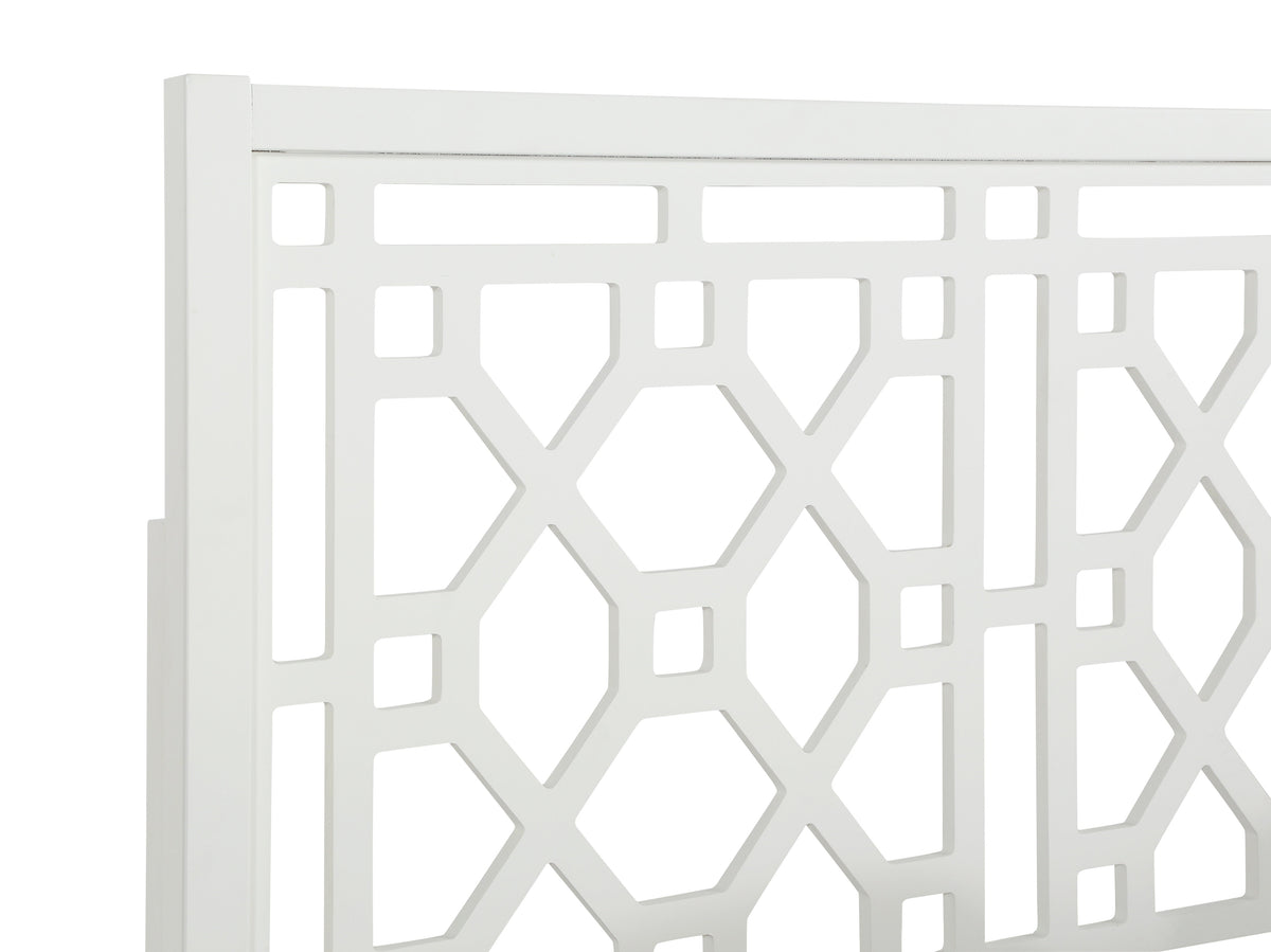 Tabor Chippendale White Headboard