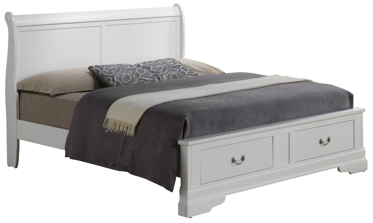 Charming Traditional King Storage Bed