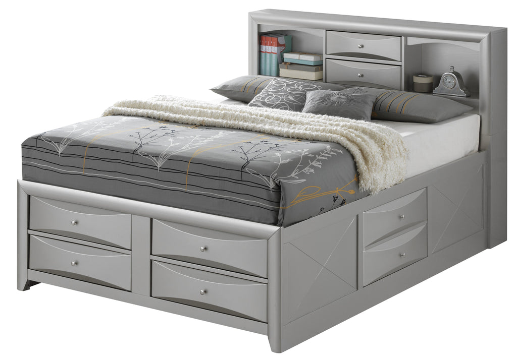 Stylish Full Bed With Hidden Storage