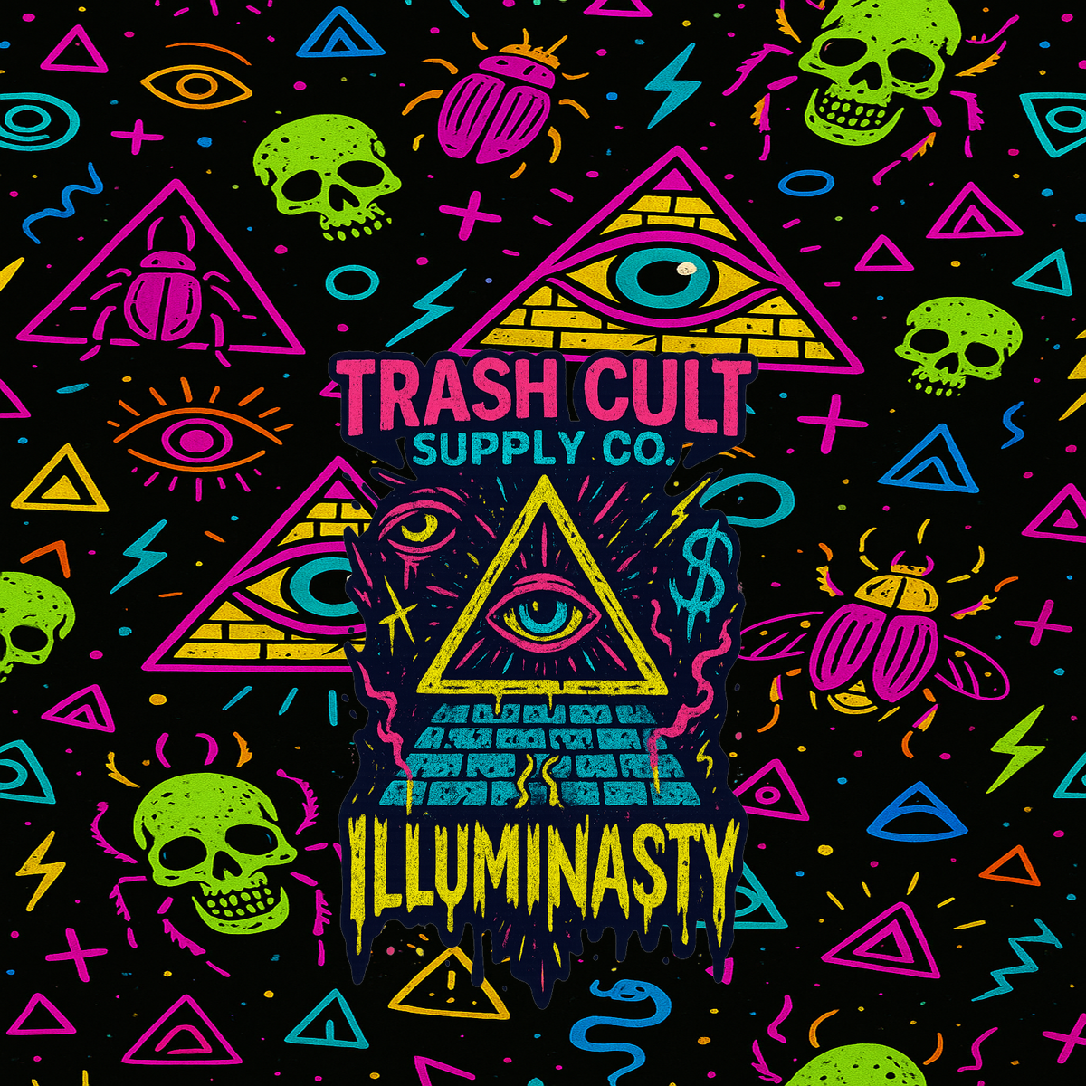 Neon Illuminati Chaos – Sling Bag | Limited Edition Illuminasty Drop