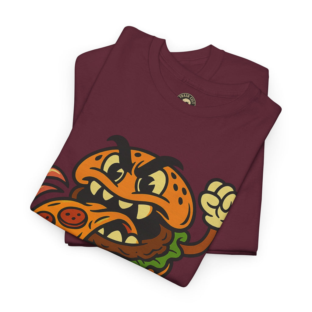 Angry Burger Pizza Spitter Tee – Trash Cult Supply Co | Gildan 5000 Shirt