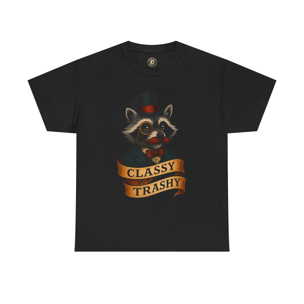Classy Trashy Raccoon Tee, Unisex Heavy Cotton Tee, Funny Animal Shirt, Unique Gift, Casual Wear, Vintage Style T-Shirt