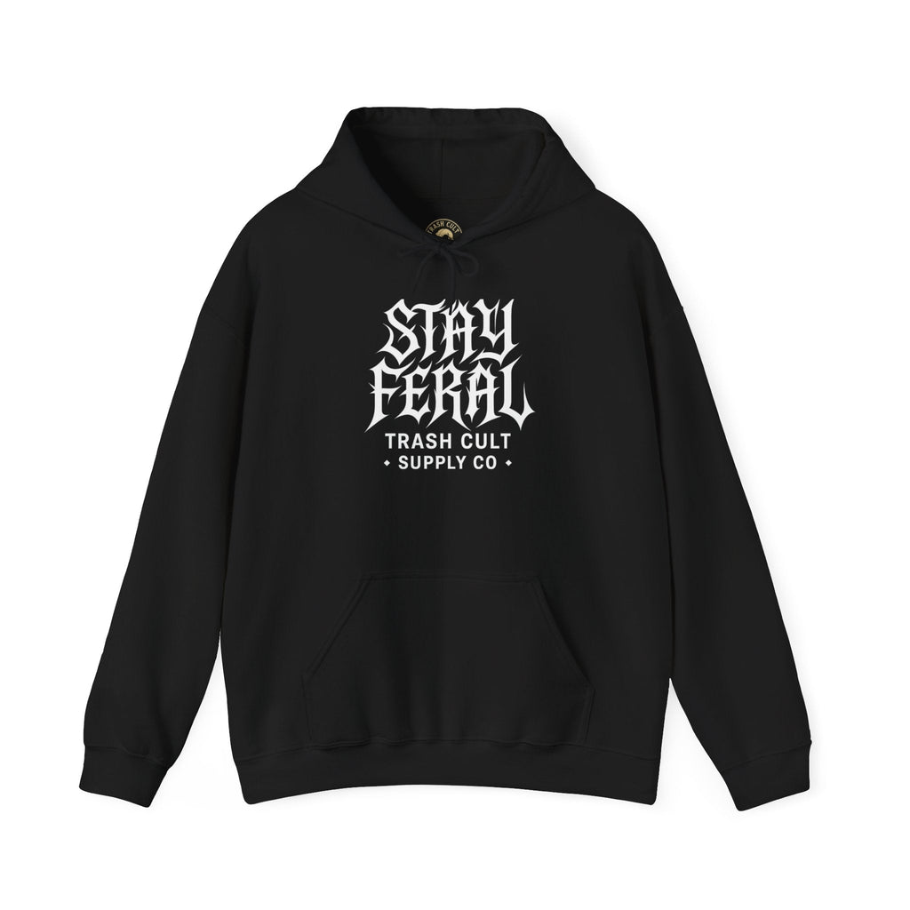 Stay Feral Gothic Hoodie – Trash Cult Supply Co Unisex Pullover