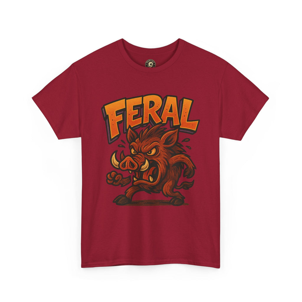 Feral Boar T-Shirt – Bold Unisex Animal Graphic Tee | Funny Cotton Shirt for Chaos Creatures