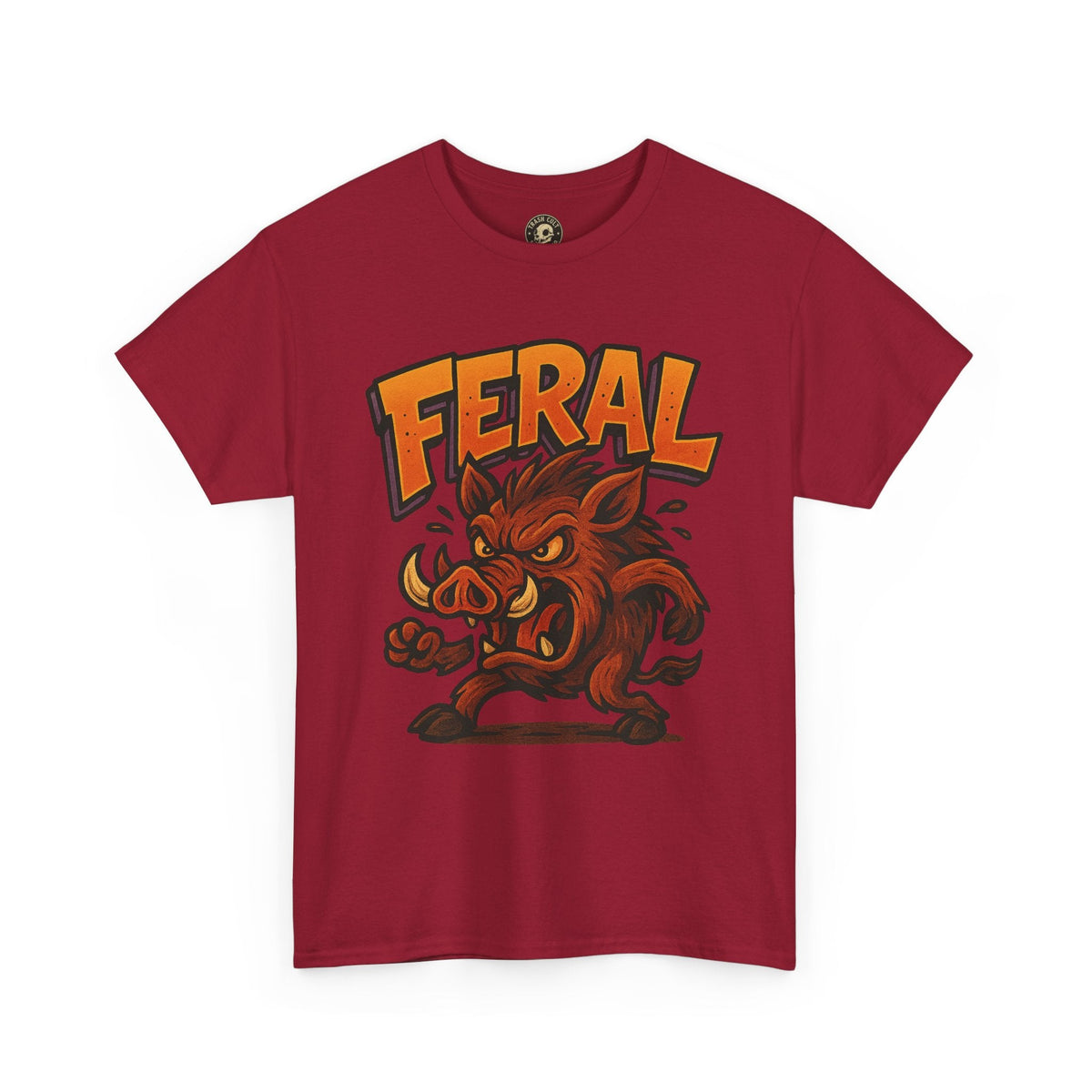 Feral Boar T-Shirt – Bold Unisex Animal Graphic Tee | Funny Cotton Shirt for Chaos Creatures