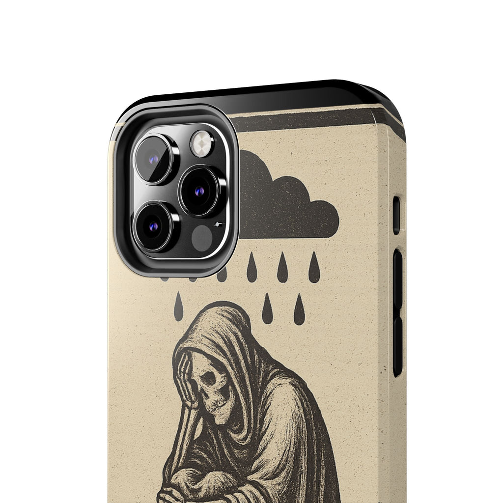 Dark Humor Phone Case, Goth iPhone Cover, Macabre Gift, Depression Art Case, Unique Phone Protector