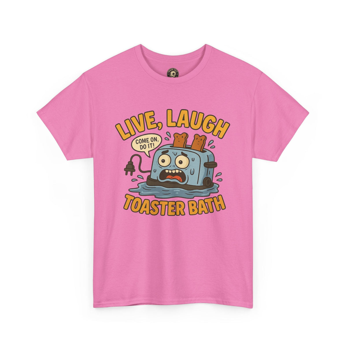 Funny Toaster Bath Tee, Humorous Unisex Shirt, Gift for Friends, Lightweight Cotton Tee, Birthday Party Outfit
