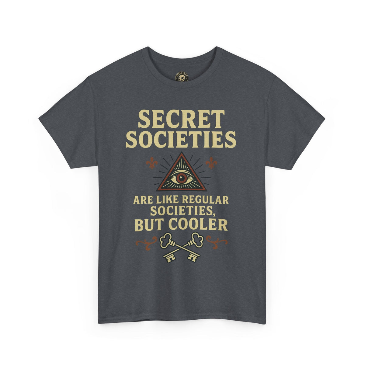 Secret Societies Shirt – Illuminati Eye Graphic Tee – Gildan 5000 Soft Cotton – Trash Cult Vintage Design