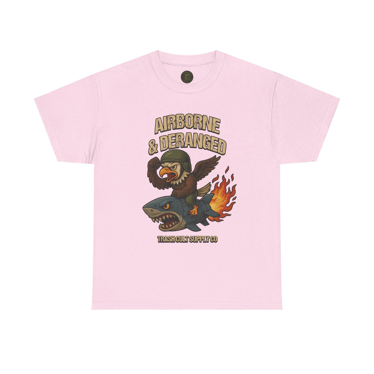 Airborne & Deranged T-Shirt – Trash Cult Supply Co. | Gildan 5000 Heavy Cotton Tee