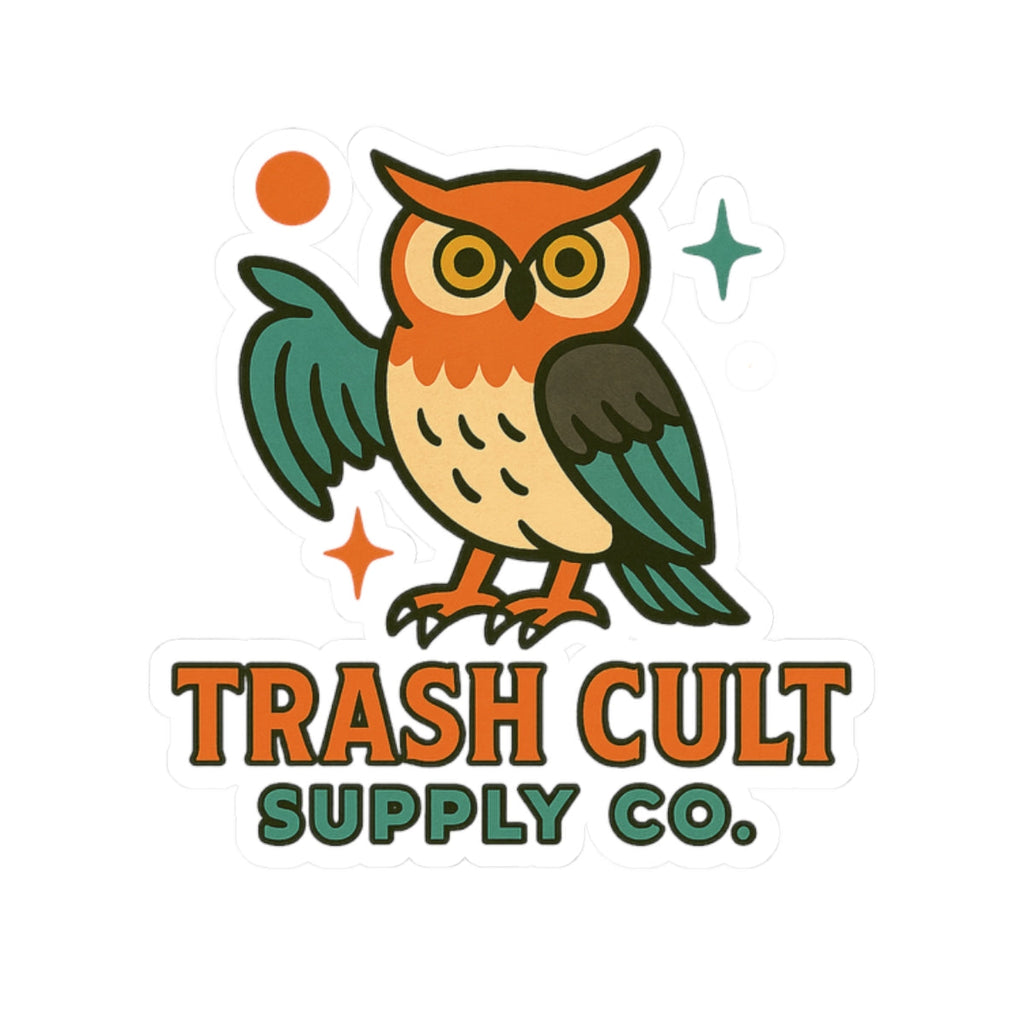 Whimsical Owl Kiss-Cut Stickers | Vintage Inspired, Cute Owl Decals for Laptops, Journals, Gift Wrap, and Party Favors