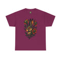 Whimsical Rabbit Floral Tee, Nature Lover Gift, Casual Wear, Eco-Friendly Fashion, Unique Graphic T-Shirt, Year-Round Style