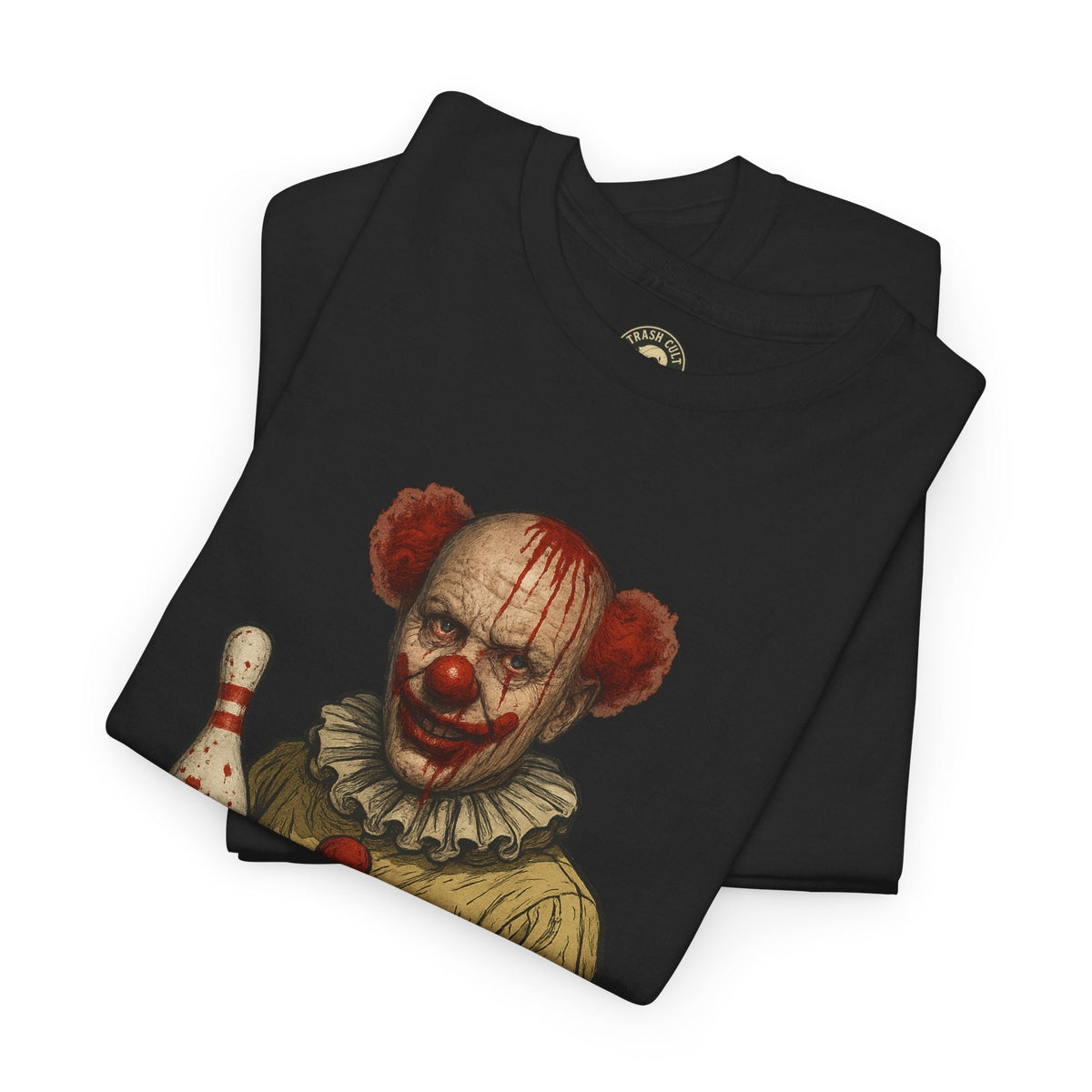 Spooky Clown Unisex Tee | Horror Fan Shirt, Halloween Costume, Graphic Tee, Horror Movie Merchandise, Unique Gift