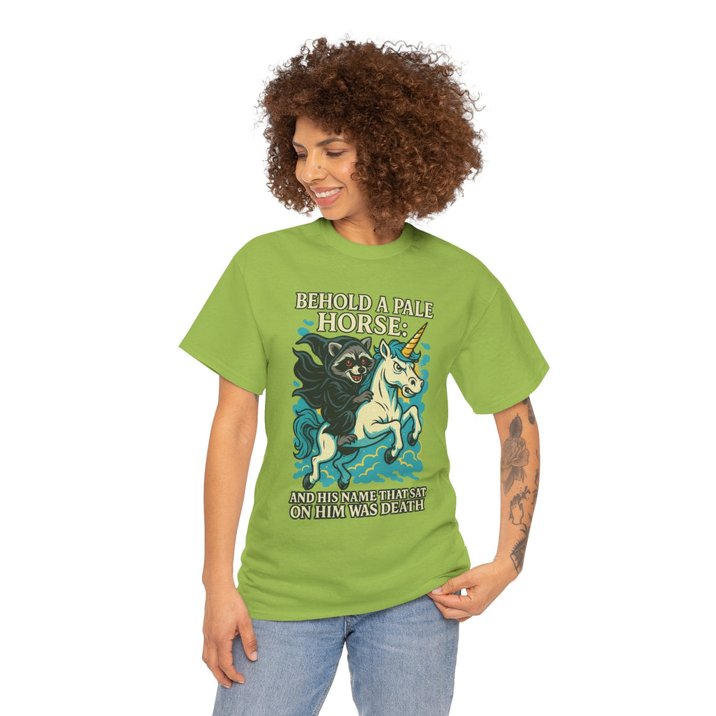 Behold a Pale Horse – Raccoon of Death Shirt | Gildan 5000 Unisex Tee
