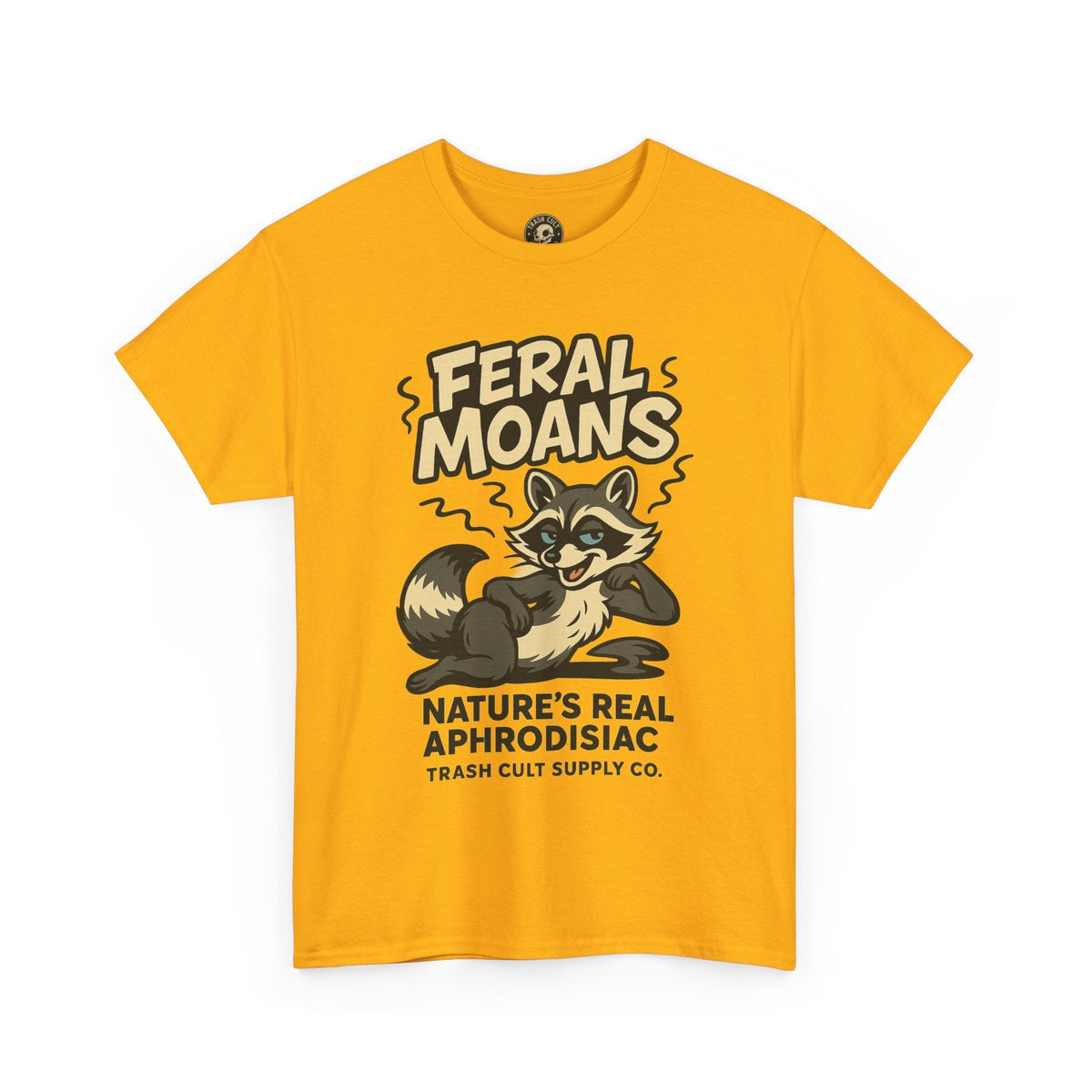 Feral Moans Unisex Heavy Cotton Tee, Funny Graphic Tee, Animal Lover Shirt, Casual Wear, Gift for Nature Enthusiasts