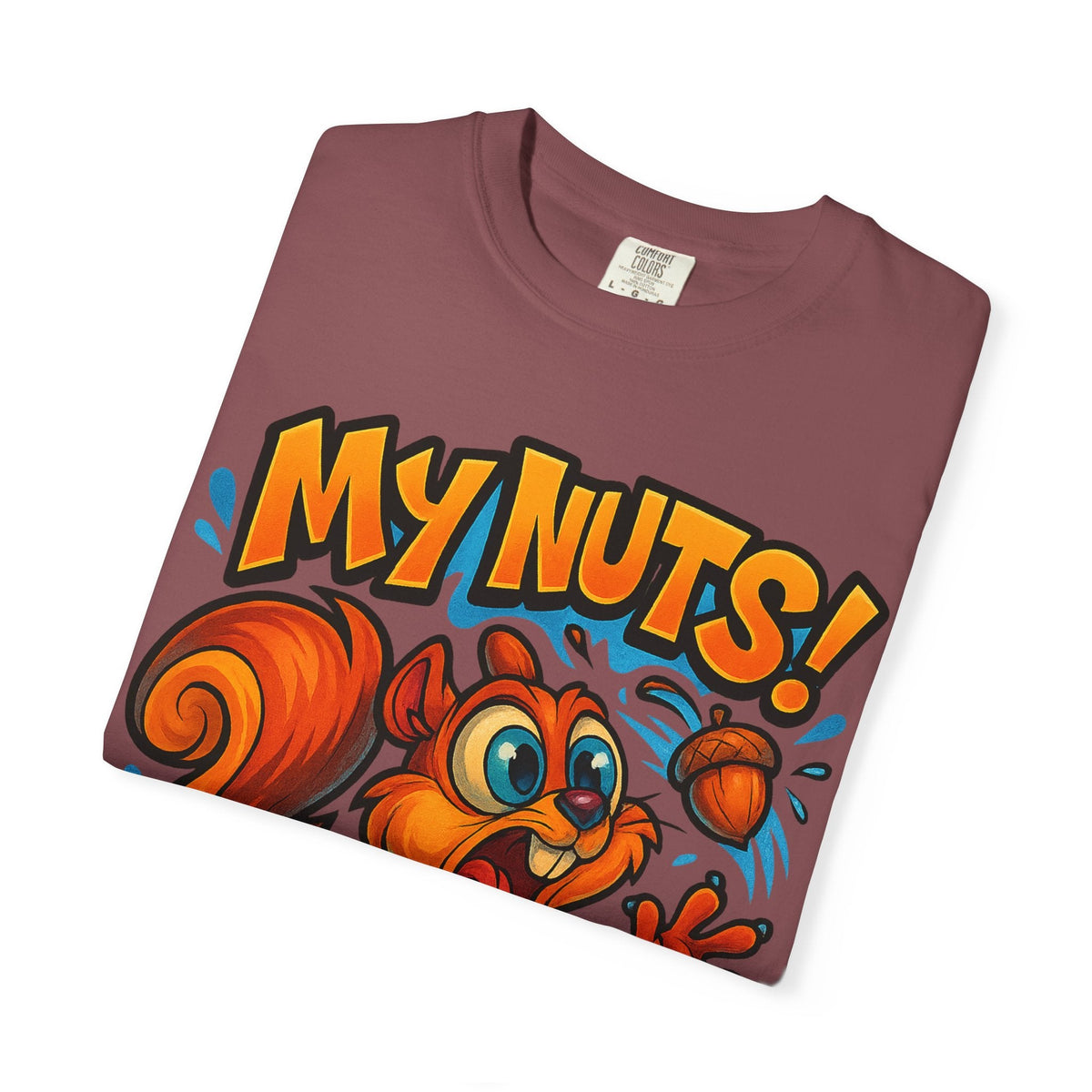 My Nuts! Squirrel Shirt – Funny New School Tattoo Style Tee | Gildan 5000