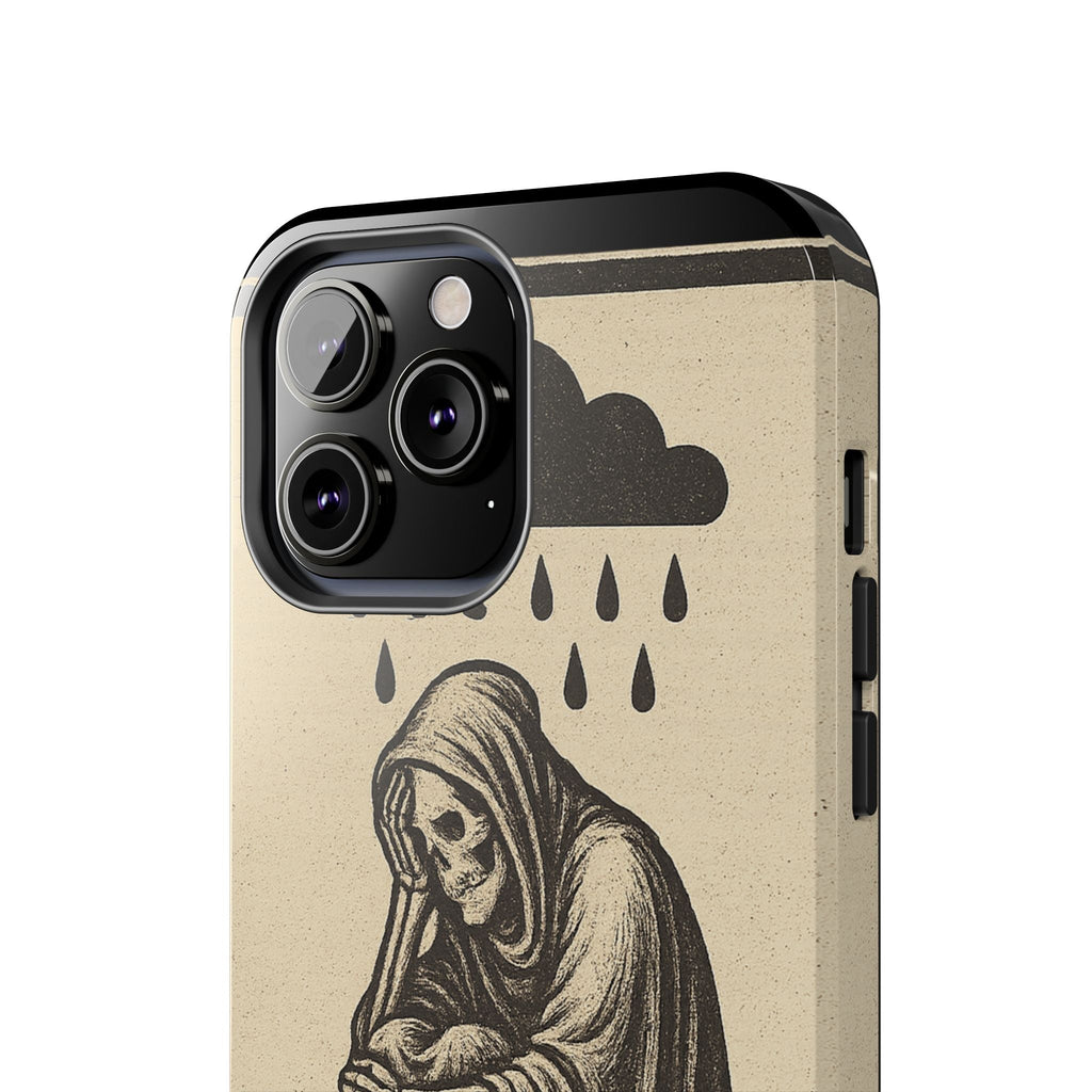 Dark Humor Phone Case, Goth iPhone Cover, Macabre Gift, Depression Art Case, Unique Phone Protector