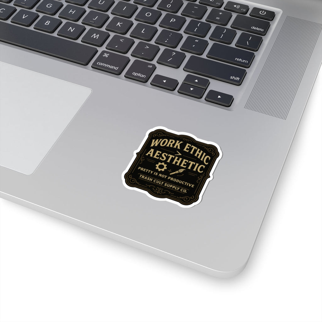Work Ethic > Aesthetic Sticker – Vintage Vigilante | Trash Cult Supply Co.