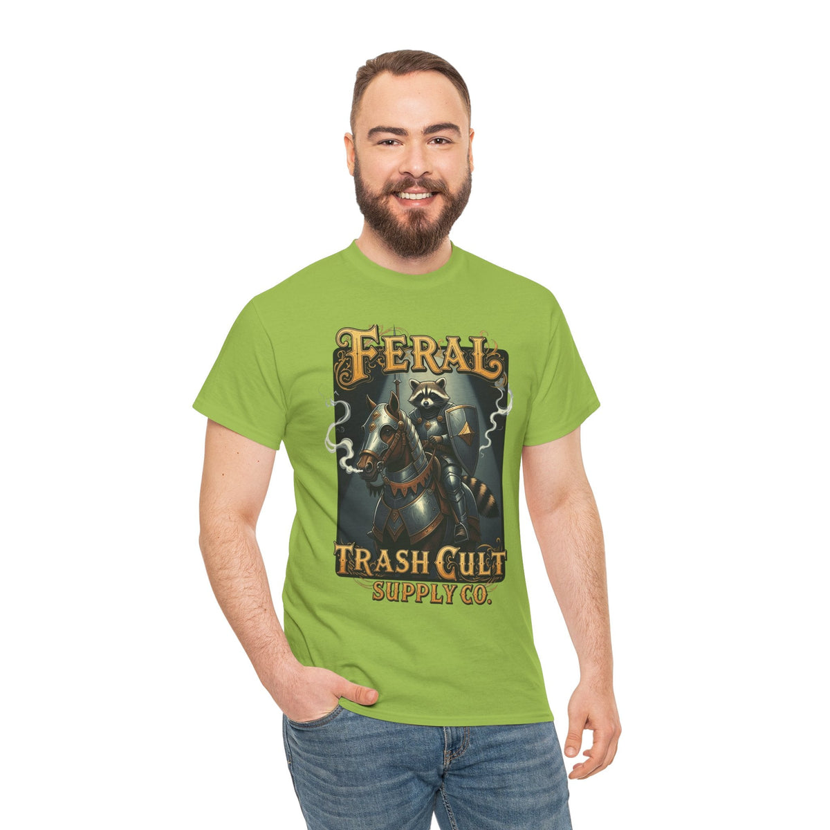 Feral Trash Cult Tee, Unisex Graphic Tee, Cool T-Shirt, Unique Funny Apparel, Gift for Eco Warriors, Casual Wear, Festival Clothing