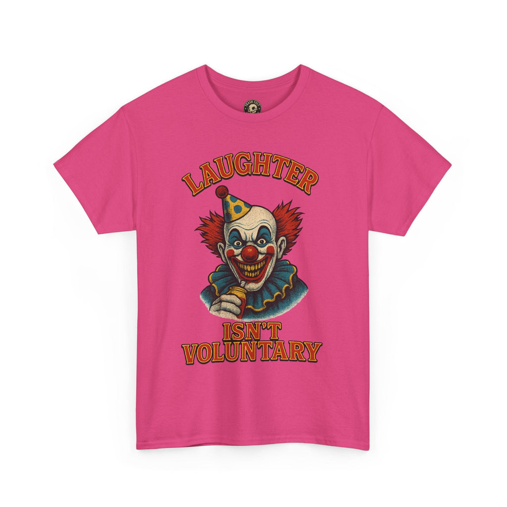 Laughter Isn’t Voluntary Creepy Clown Shirt – Circus Horror Tee – Gildan 5000