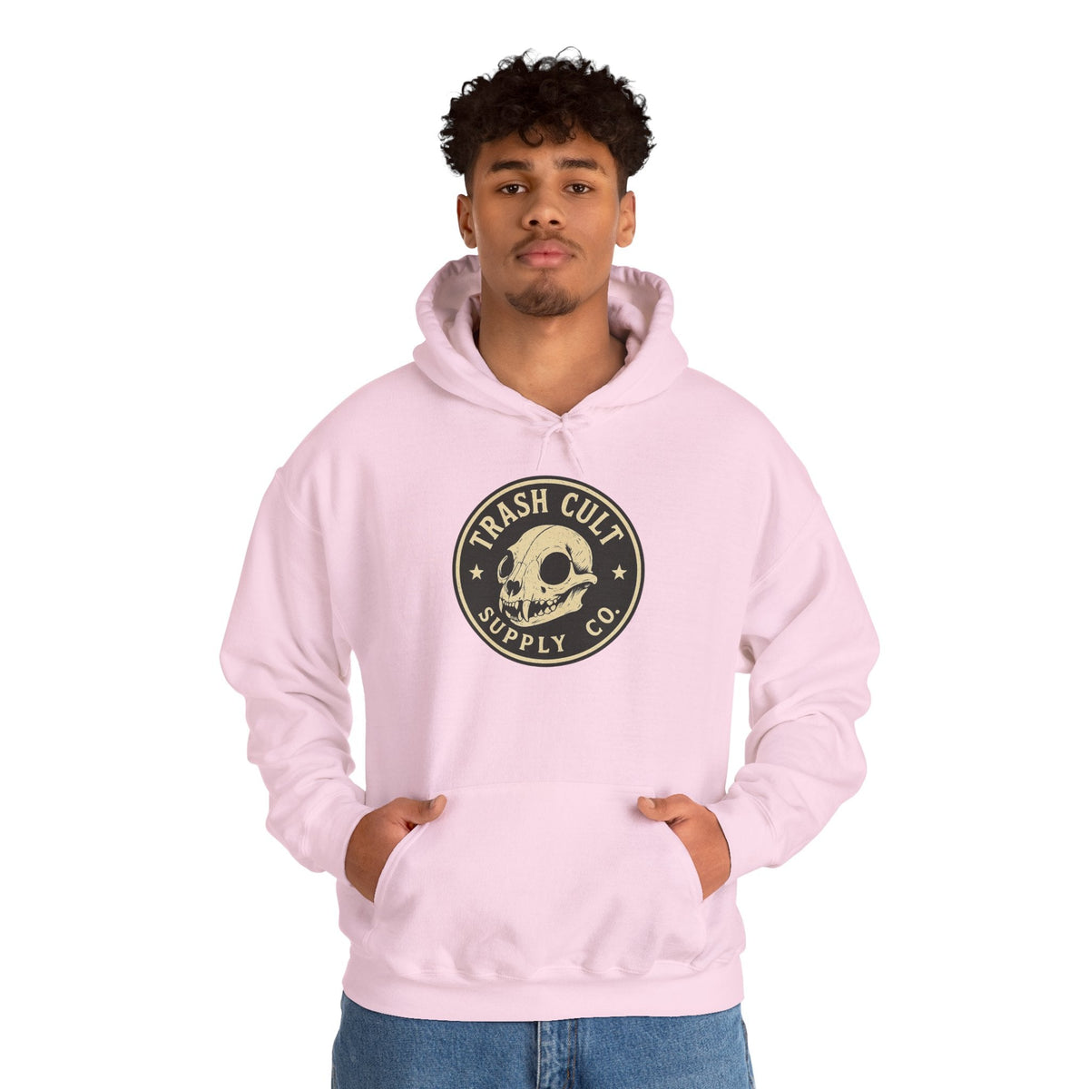 Trash Cult Hooded Sweatshirt, Unisex Hoodie with Skull Design, Perfect for Casual Wear, Gifts for Friends, Cozy Fashion