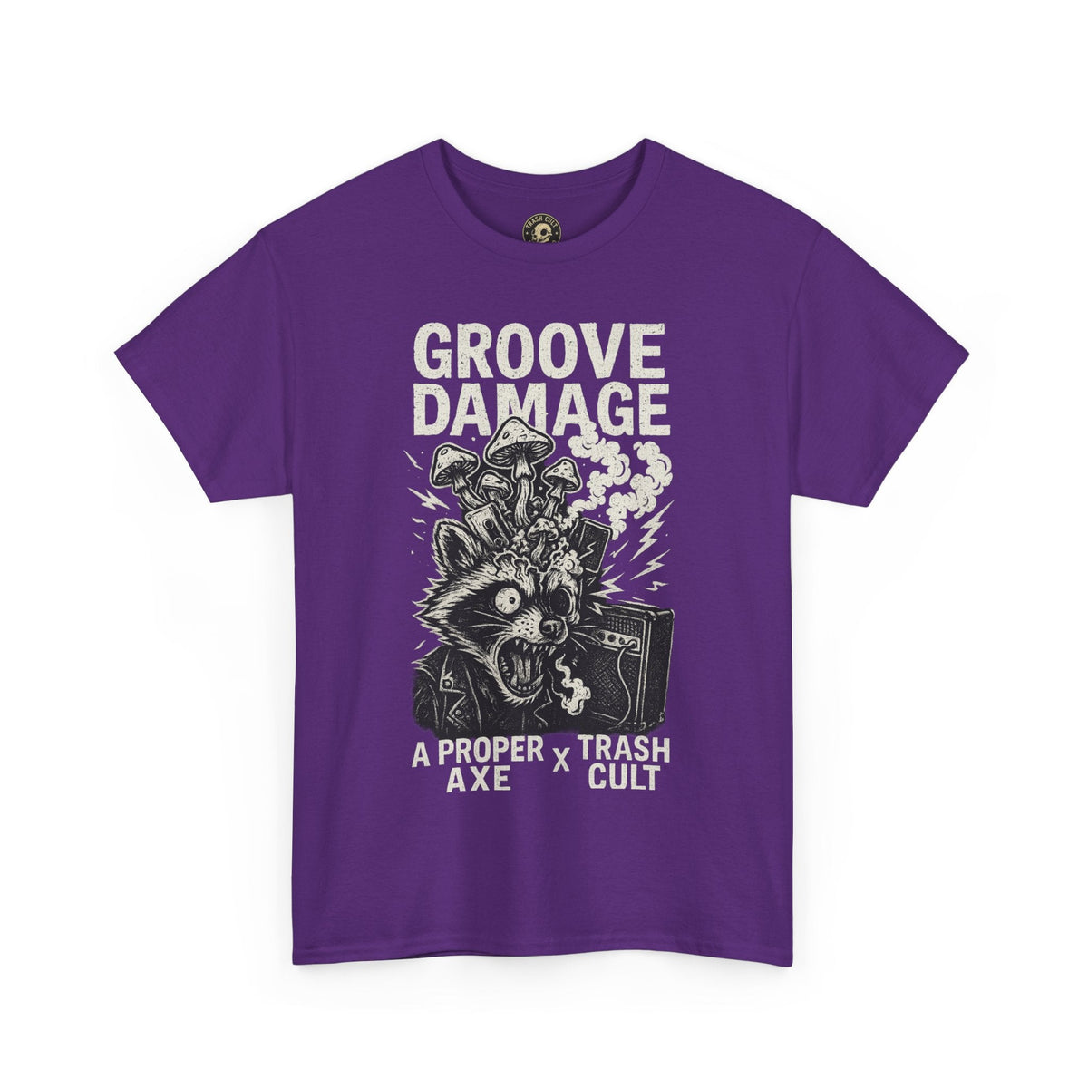 Groove Damage T-Shirt – A Proper Axe x Trash Cult Collab – Stoner Groove Punk Shirt