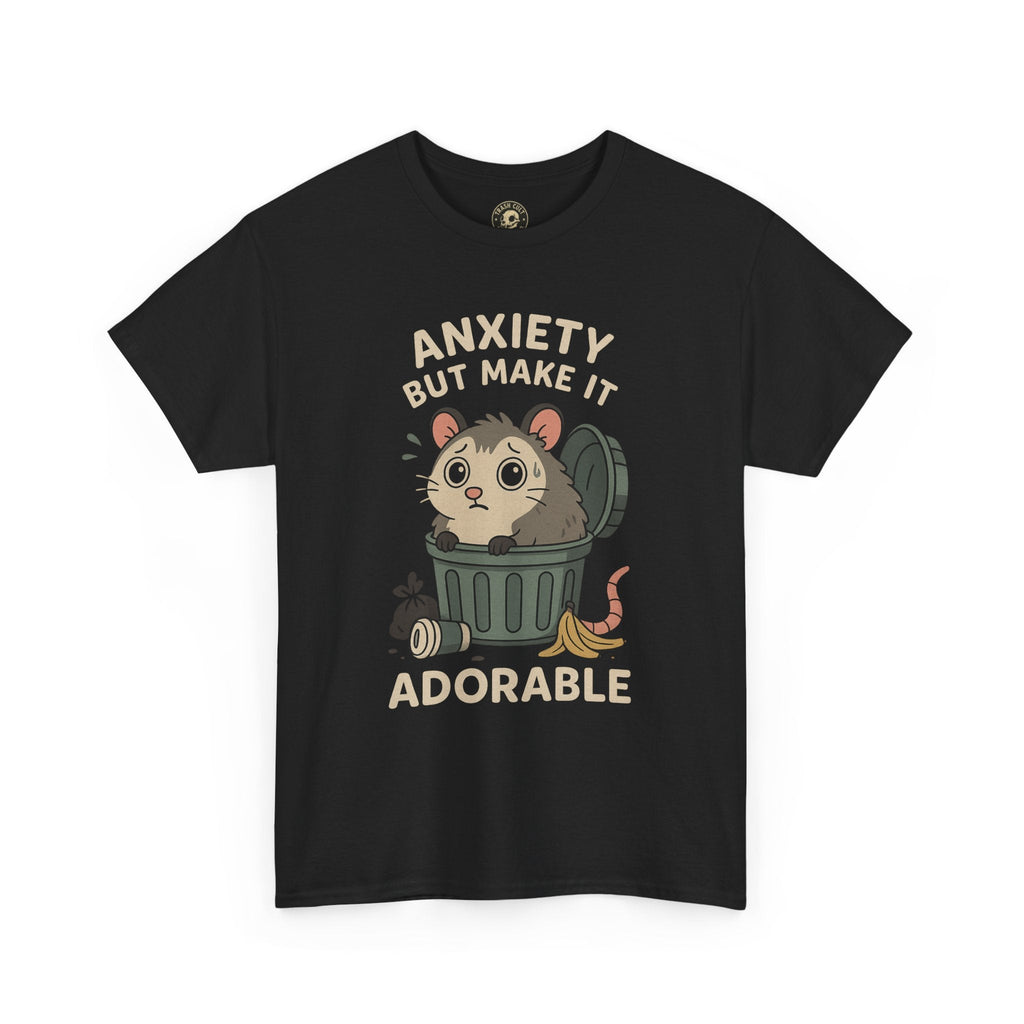 Adorable Anxiety Unisex Tee, Cute Graphic T-Shirt, Funny Animal Shirt, Casual Wear, Gift for Anxiety Awareness, Everyday Comfort