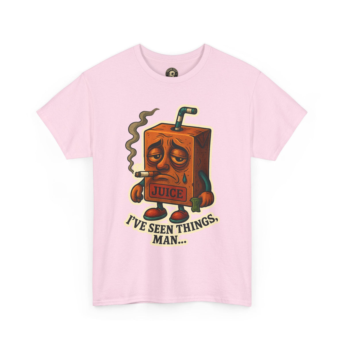 Juice Box Graphic Tee - I've Seen Things Man, Funny T-Shirt, Gift for Friends, Unisex Cotton Tee, Humor Merchandise
