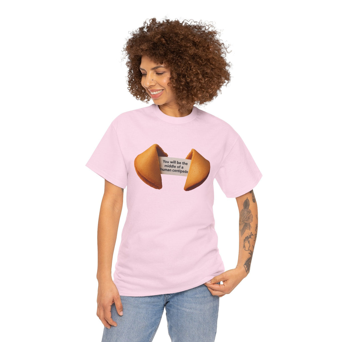 Fortune Cookie Unisex Heavy Cotton Tee - Positive Vibes Shirt