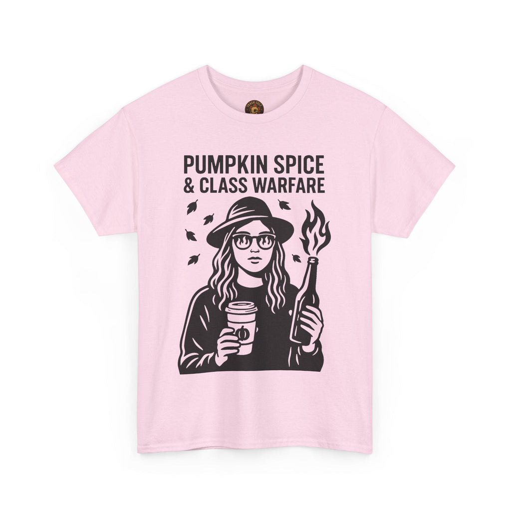 Pumpkin Spice & Class Warfare Shirt – Fall Riot Girl Graphic Tee – Fall of Humanity Collection – Trash Cult Supply Co.